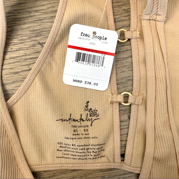 Free People Seamless Nude Chalice Bra Bralette XS/S - Picture 6 of 6